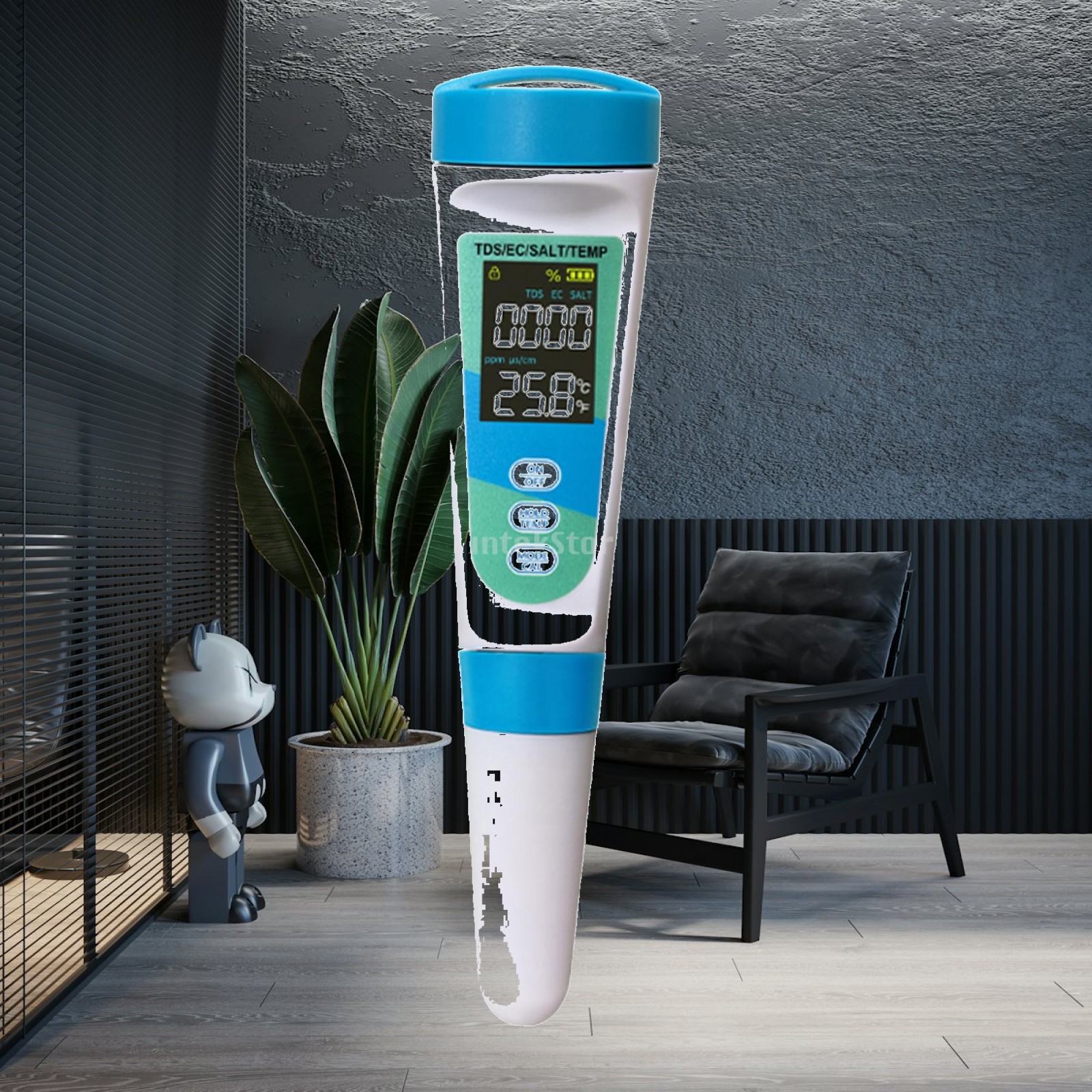Water Testing Kit - 4 in 1 EC TDS SALT