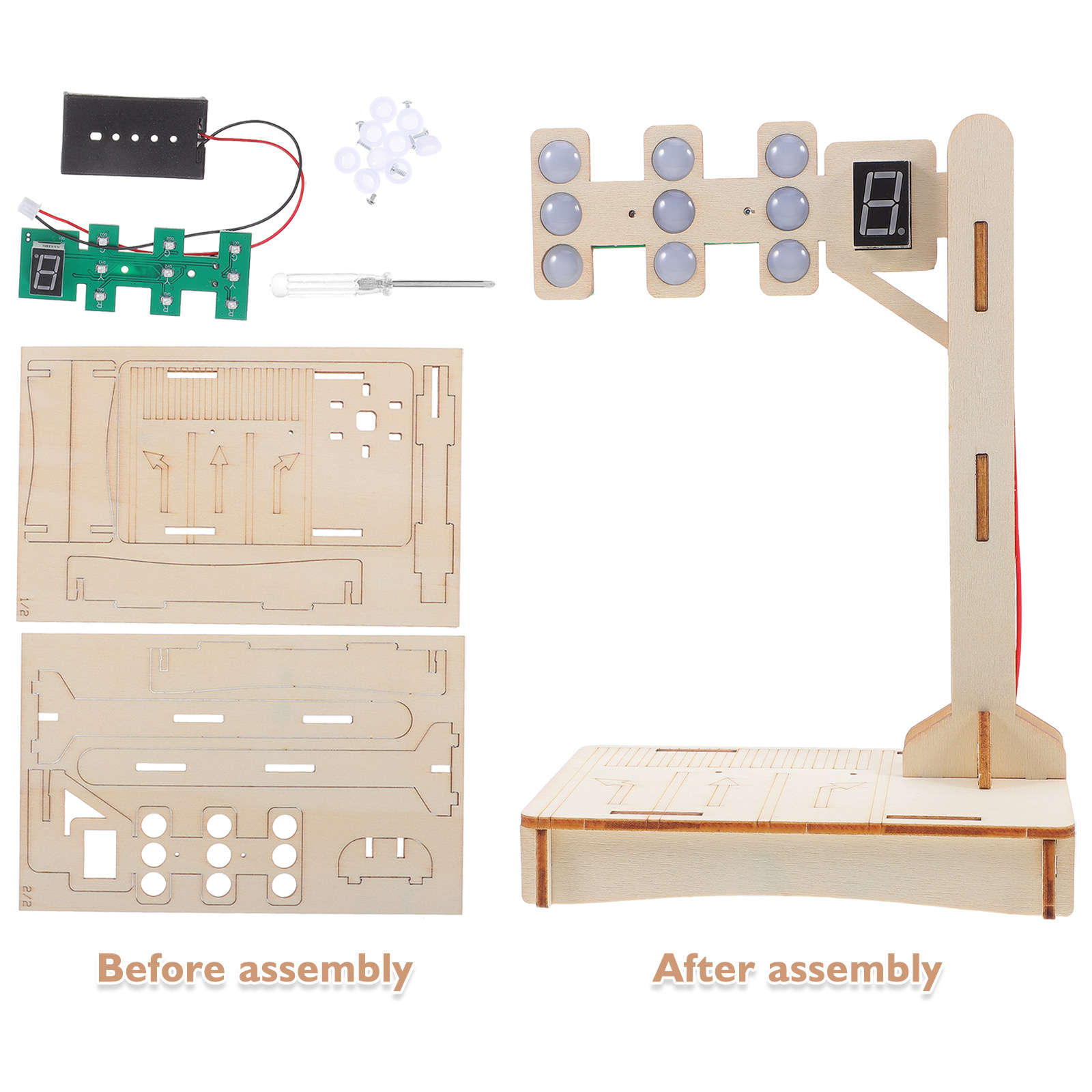 1Set Traffic Signal Science Ki - đánh giá và giá Science Project Diy