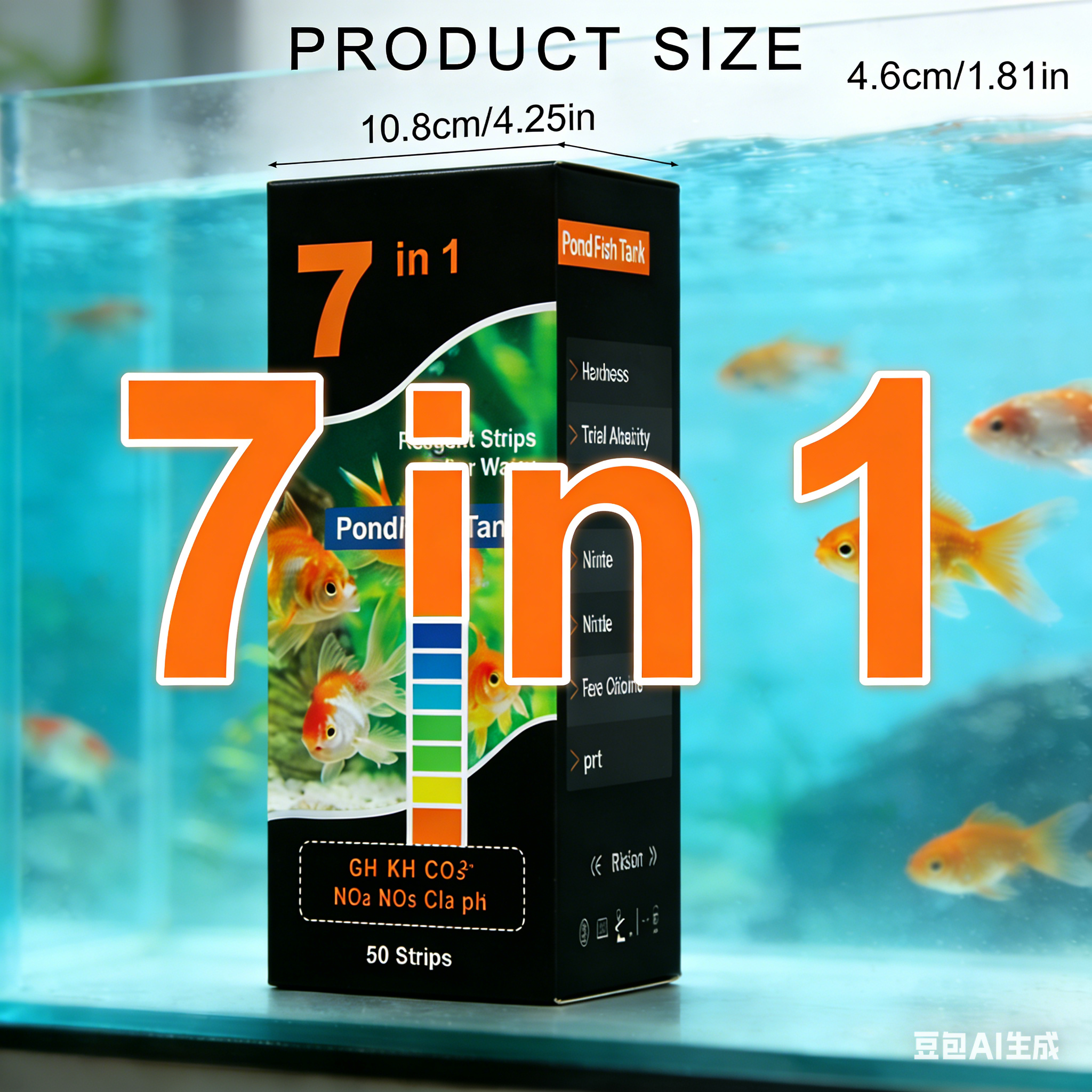 New 7 in 1 Aquarium Swimming P - đánh giá và giá Ph Strip Test