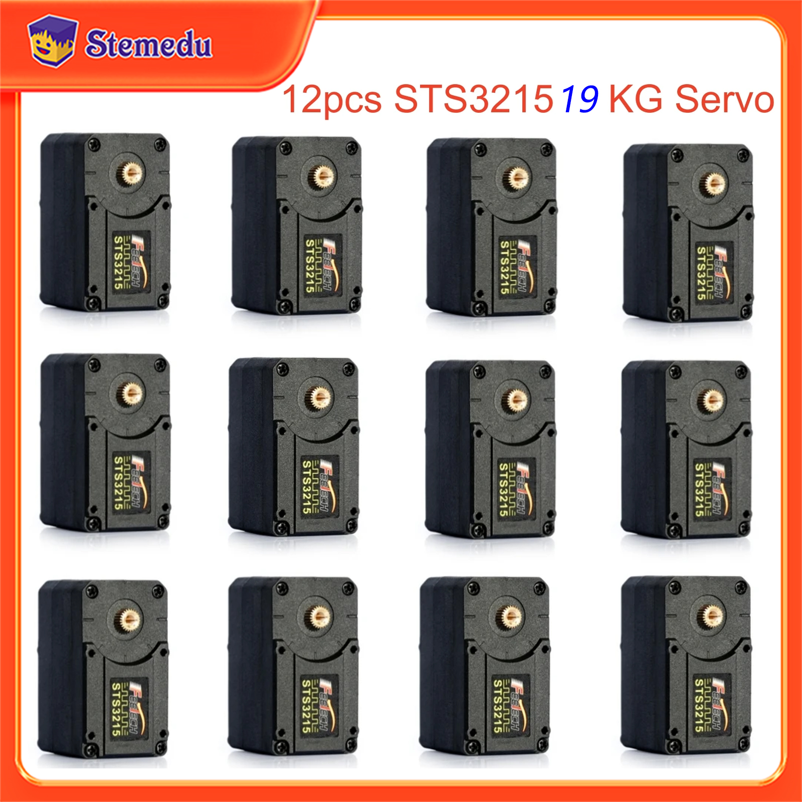 12PCS Feetech STS3215 19KG 7.4 - đánh giá và giá Robot Arm Motor