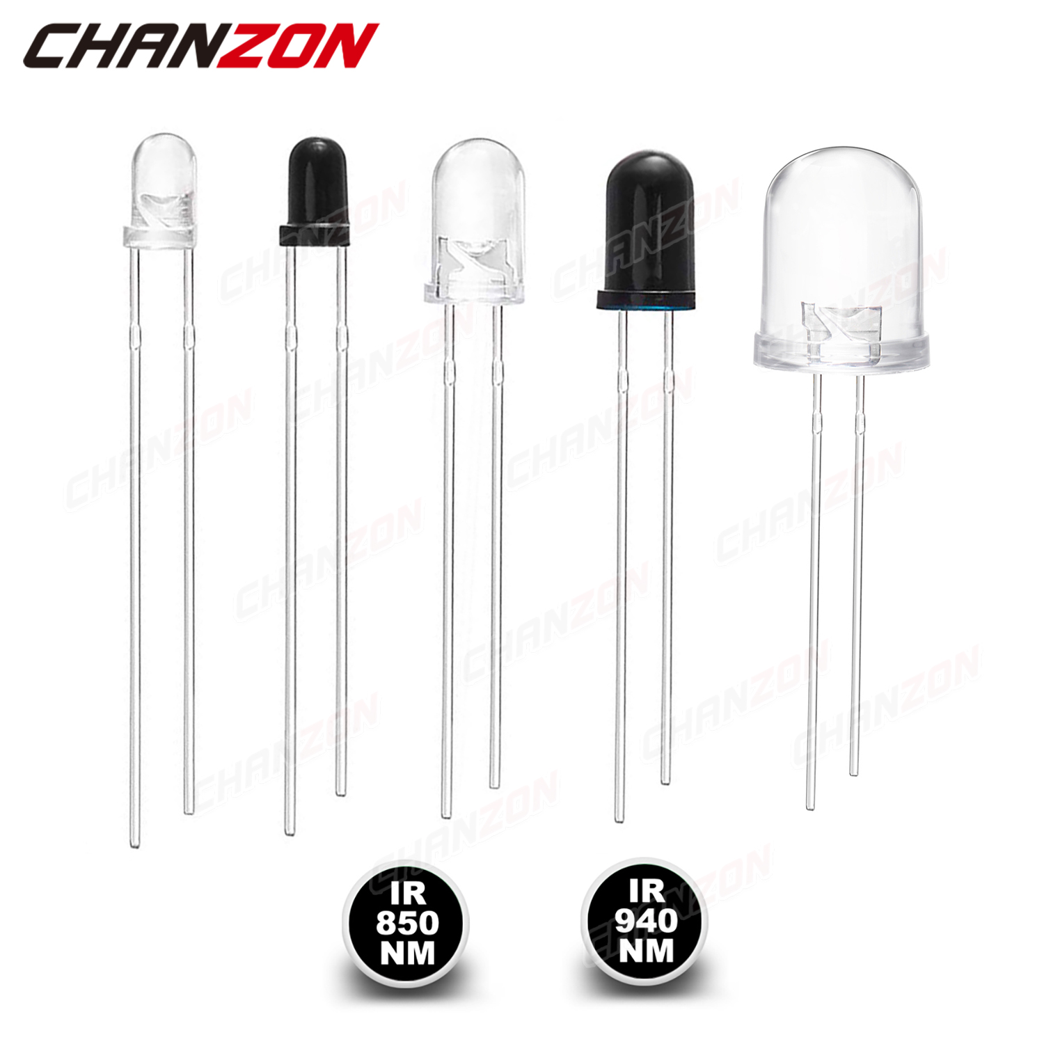 3mm 5mm 10mm IR LED Diode Tran - đánh giá và giá Science And Hobby